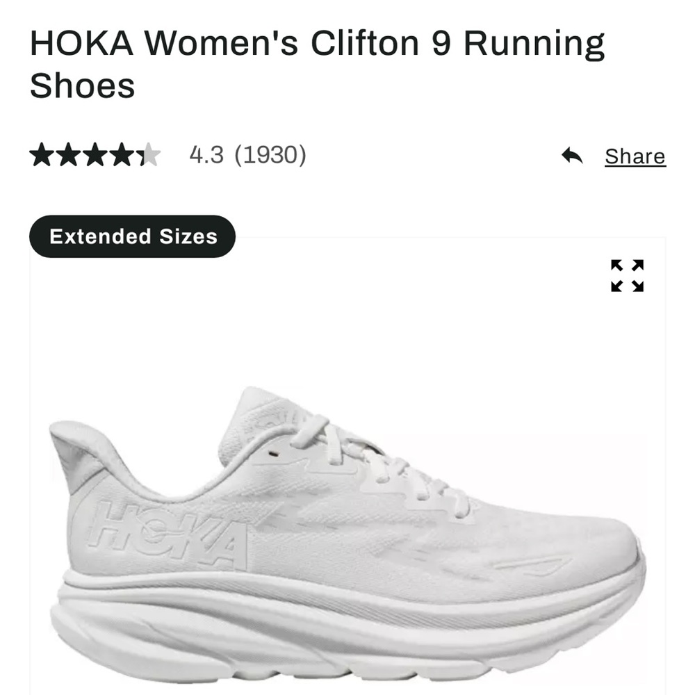 Hoka Women’s Clifton 9 Running shoe